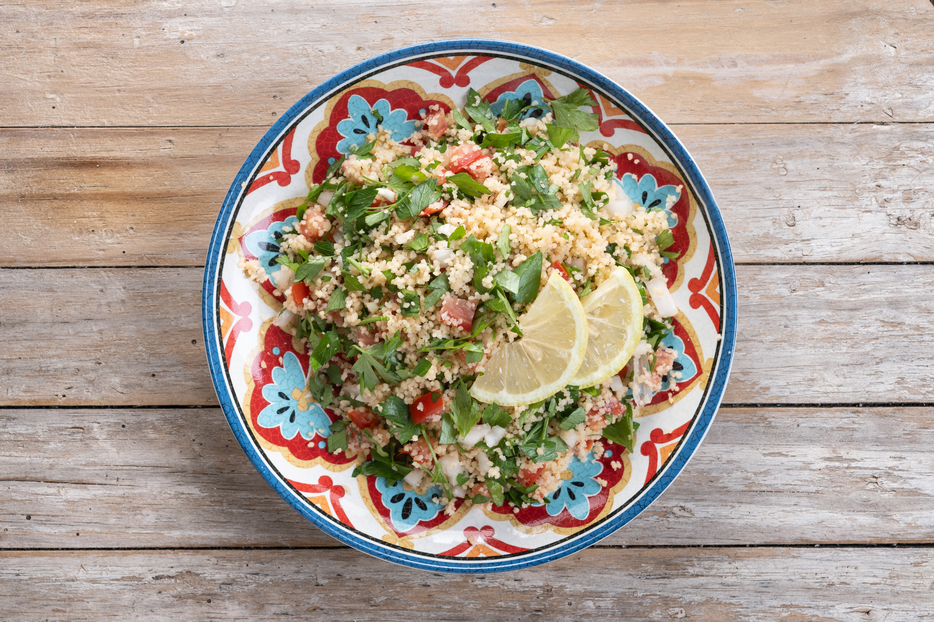 Zingy Lebanese Quinoa Tabbouleh with Mint and Parsley
